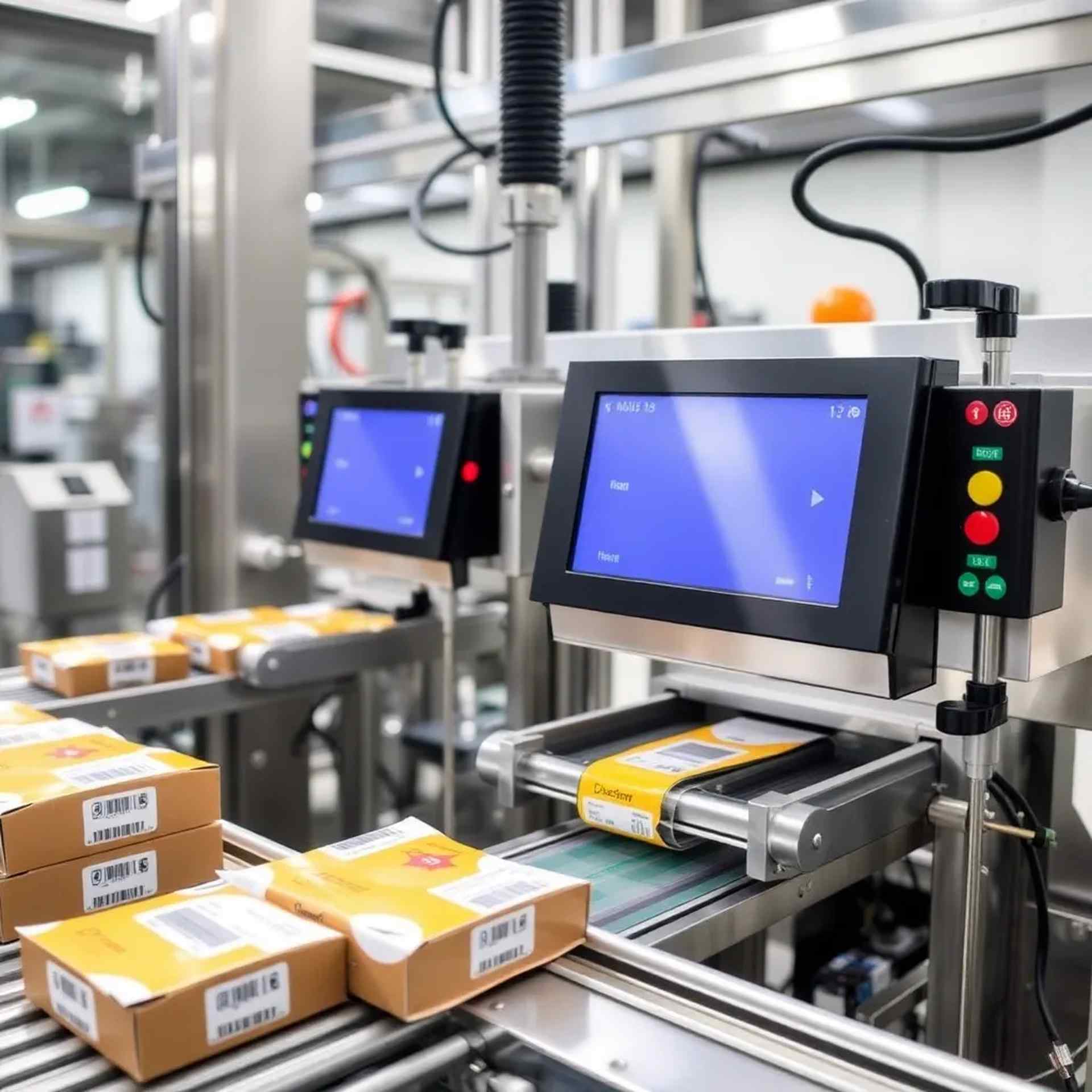 Stabilimento PackTech Solutions con macchinari di automazione